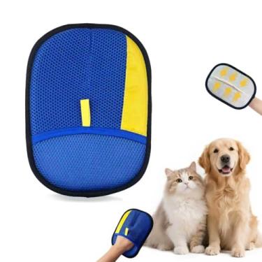 Imagem de CAIBAO Luva estática para remoção de pelos de animais de estimação: fácil limpeza de pelos para viagens em casa, remove pelos de gato e cachorro de roupas, sofás, tapetes e assentos de carro, tecido