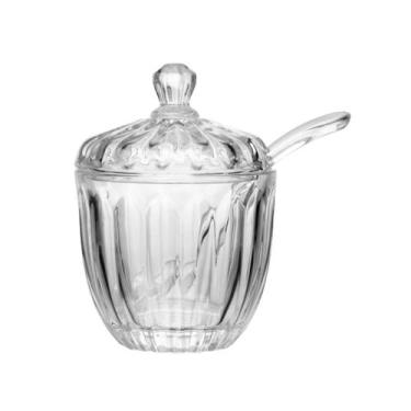 Imagem de Acucareiro Com Colher Geneva 8cm X 11cm Cristal Wolff - Rojemac Wolff