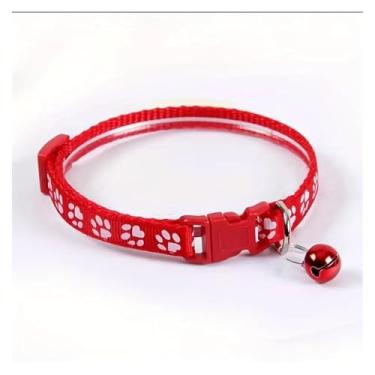 Imagem de Produtos para animais de estimação, moda, coleira para gatos, estampa colorida, sino fofo, coleiras ajustáveis para gatos, gatos, faça você mesmo, colar, acessórios para animais de estimação, produtos