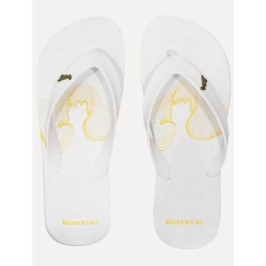 Imagem de Chinelo Reserva Masculino Pica-Pau Waves Branco-Masculino