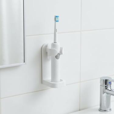Imagem de Suportes de escova de dentes elétricos para banheiro, organizador de escova de dentes elétrica, armazenamento de escova de dentes de banheiros para economia de espaço, suporte de escova de dentes