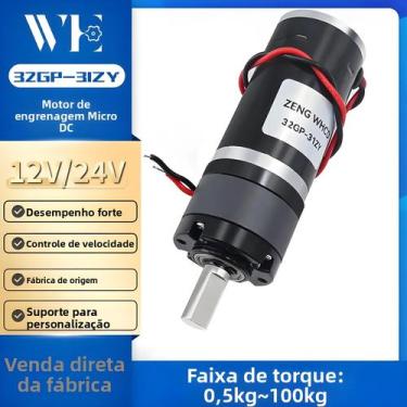 Imagem de Motor DC Micro Planetário Ajustável 12V 24V Com Redução De Engrenagens