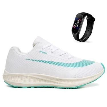 Imagem de Kit Tênis Speed Unissex Treino Academia Corrida Caminhada Relógio Digital-Unissex