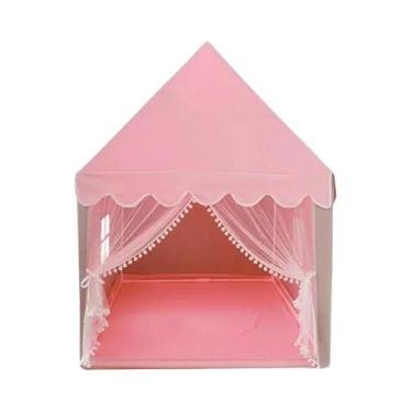 Imagem de Tenda Infantil Portátil Rosa Para Meninas, Casinha De Brincar Tipi, De