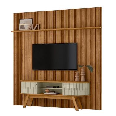 Imagem de Combo Painel De Tv 60 Polegadas + Rack New Laguna - 7 Decor Cumaru E Opala