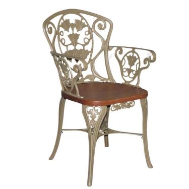 Imagem de Conjunto Com Mesa 1,60m Madeira Giratória E 6 Cadeiras Poltronas Malbec Marrom