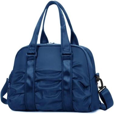 Imagem de Mochila De Viagem Bolsa Esportiva Bolsa De Ginástica Bolsa Feminina De Um Ombro Bolsa Treino azul
