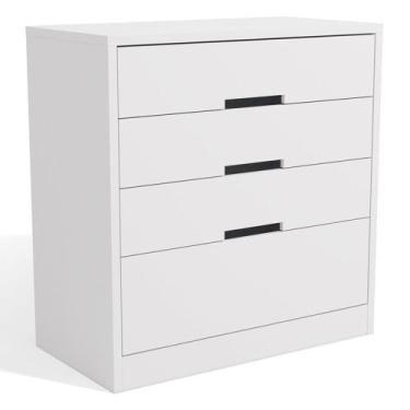 Imagem de Comoda 4 Gavetas 91 Cm S824 Kappesberg Branco