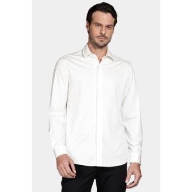 Imagem de Camisa Aramis Manga Longa Slim Algodão Modal e Seda Branco-Masculino