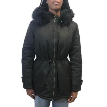 Imagem de Casaco Alpelo Dupla Face Capuz Removível Preta 20000010-Feminino