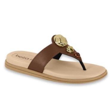 Imagem de Sandalia Papete Chinelo Feminino Beira Rio Confortavel Detalhes Metal Ref: 8513.121-Feminino