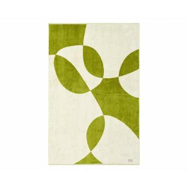 Imagem de Toalha de Praia Solenne Verde e Off-White - Westwing by Buddemeyer, Ve