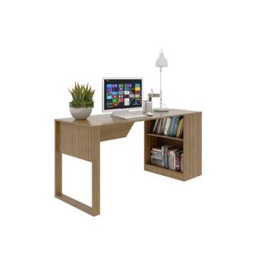 Imagem de Mesa de Computador ME4182 c/ Prateleira Amêndoa - Tecno Mobili