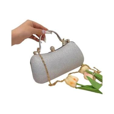 Imagem de Bolsa De Ombro Vintage Feminina Com Corrente, Bolsa Transversal De Mod