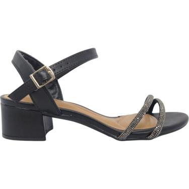 Imagem de Sandália Feminina Casual Social Dia a Dia Passeio Trabalho Verão Festa e Strass Salto  Baixo Conforto Beira Rio 8345.646