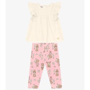 Imagem de Conjunto Infantil Bata com Legging Trick Nick Bege, 2, Bege