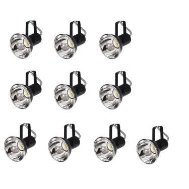 Imagem de Kit 10 Spot Trilho Perfilado Eletro calha Par20 Bulbo OL5