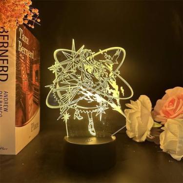 Imagem de Luz noturna LED 3D Arknights Texas Astesias com mudança de cor - Yiwei
