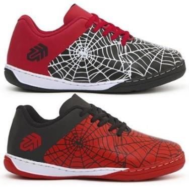 Imagem de Kit 2 Pares de Tênis Futsal Infantil Juvenil Salão Quadra-Unissex