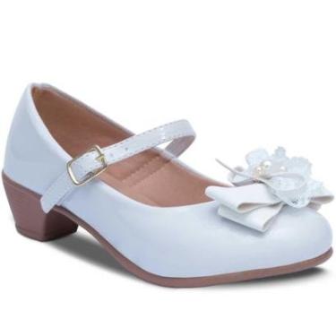 Imagem de Sapato Salto Infantil Feminino Sapatilha Menina Festa 03.17-Feminino
