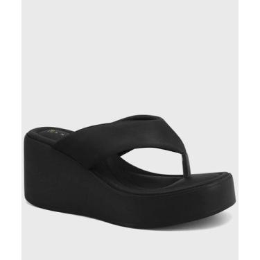 Imagem de Tamanco Feminino Flatform Tiras Ramarim-37131, Preto, 36