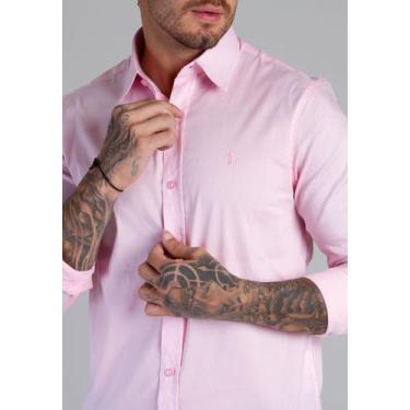 Imagem de Camisa Social Classic - RED FEATHER, G, Rosa