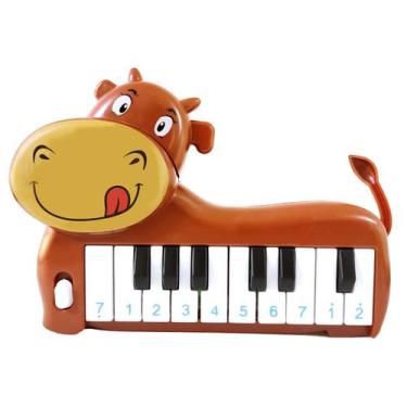 Imagem de Brinquedo Infantil Teclado Musical Boizinho Para Criança - Etitoys, Bo