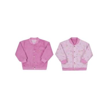 Imagem de Casaco Jaqueta Bebê Menina Dupla Face Inverno Paraiso 14744, Rosa iogu