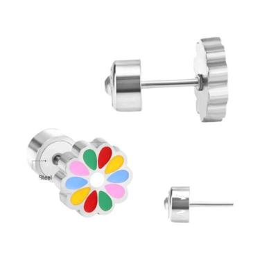 Imagem de Brincos De Coração Em Acrílico Para Meninas LUXUKISSKIDS Joias De Moda