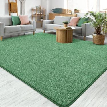 Imagem de Alfombra Rug Chicrug 122x183 cm Espuma de Memoria Verde y Blanca de Pe