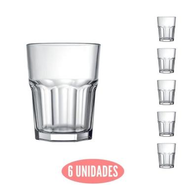 Imagem de Conjunto 6 Mini Copos Dose Bristol 60ml Shot Cachaça Nadir