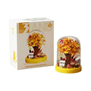 Imagem de Brinquedo Criativo Para Meninas, Blocos De Montar, Kit De Plantas Em V