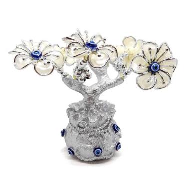 Imagem de Enfeite Decorativo Árvore Olho Grego Tráz Sorte 13x8 cm - Jiaxi