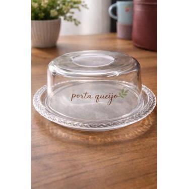 Imagem de Queijeira Acrílica Com Tampa Transparente Ideal Para Uso Na Mesa E Coz