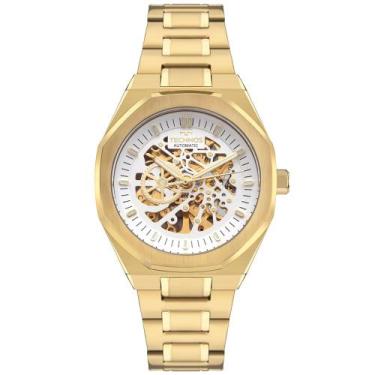 Imagem de Relógio Technos Automático Masculino Skeleton Dourado - G3265BB/1K