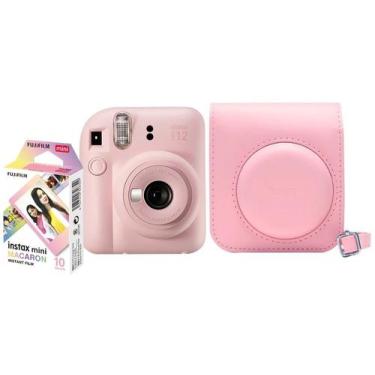 Imagem de Kit Câmera Instax Mini 12 Rosa com 10 Filmes Macaron - Fujifilm, Rosa 