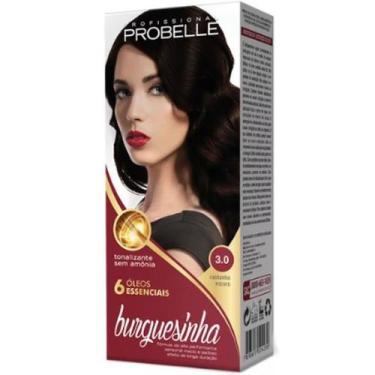 Imagem de TINTURA PROBELLE BURGUESINHA SEM AMÔNIA 3.0 CASTANHO ESCURO - 100ml