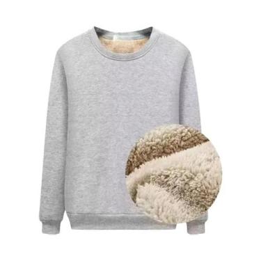 Imagem de Camiseta Térmica Masculina De Manga Longa Forrada Com Fleece, Moda Cor