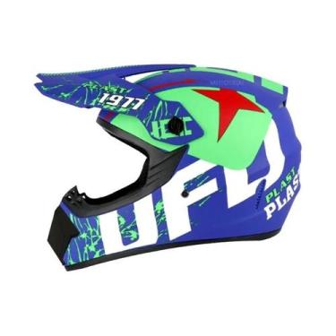 Imagem de Capacete Completo Para Crianças E Jovens Com Óculos De Motocross E Luv