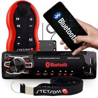 Imagem de Radio Automotivo Sem Toca Cd Mp3 Player Bluetooth 2 Usb Carrega Celula