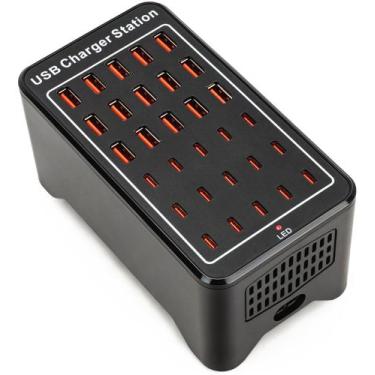 Imagem de Estação de carregamento USB C Vantacent89 30 portas 150W para vários d