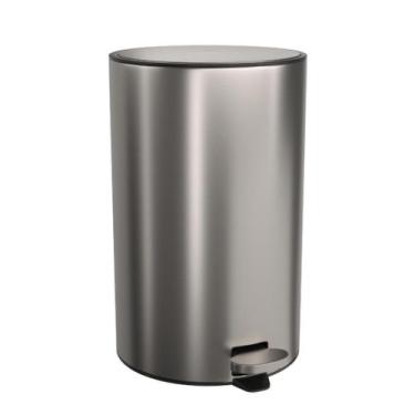 Imagem de Lixeira com Pedal 1005 Redonda 20L Suprema Inox - Deca