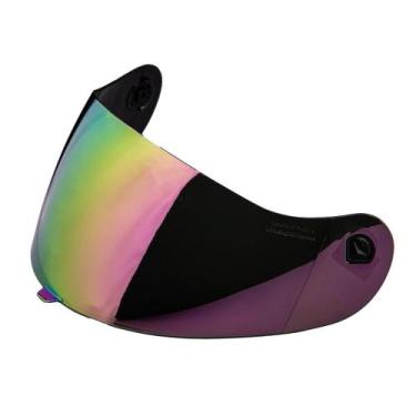 Imagem de Viseira Spike Colorida Capacete Moto Peels Original, Camaleao