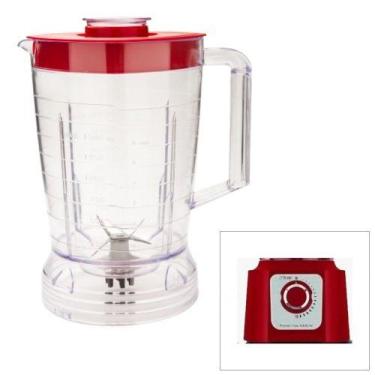 Imagem de Copo Liquidificador Arno Power Max 1000w Cristal Vermelho - MEBRASI, C