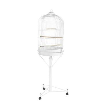 Imagem de Gaiola Monaco Piu Piu com Pedestal e Rodas para Pássaros