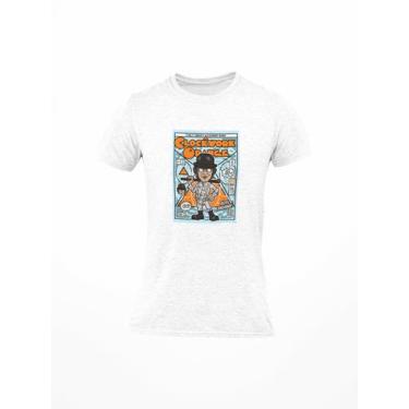Imagem de Camiseta Poster Pop Style Inspiração Laranja Mecânica Estampa DTF 100%