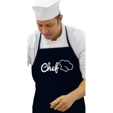 Imagem de Avental Multiuso Chef De Cozinha - Vida Pratika, Preto