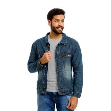 Imagem de Jaqueta jeans rock&soda azul escuro masculina, G