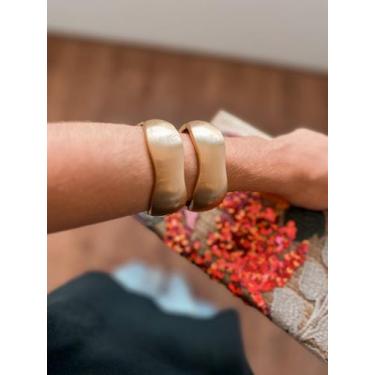 Imagem de Bracelete Feminino Escovado e Fosco de Nuvem Ayla - COR DE PIMENTA