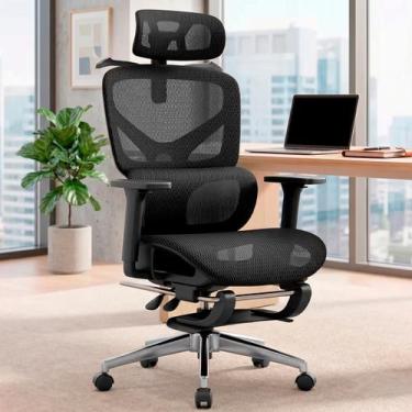 Imagem de Cadeira de Escritório Delegate Ergonômica Apoio Lombar Apoio Pés Encos